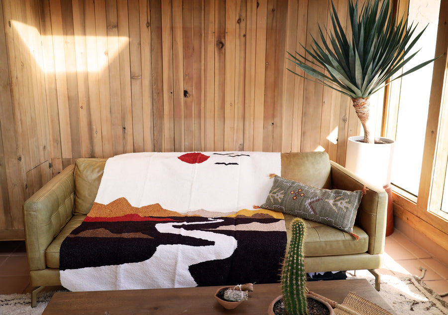 The River's Way // Handwoven Blanket
