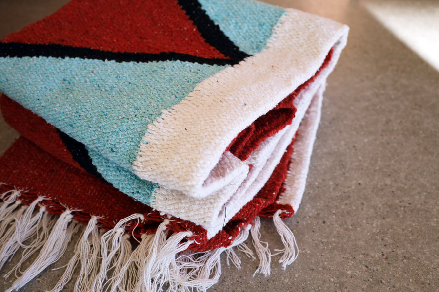 Mint + Canyon // Handwoven Blanket