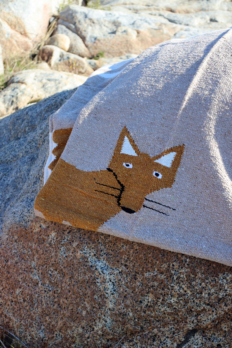 Foxy Loxy // Handwoven Blanket