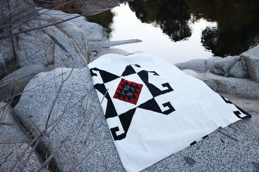 Radiant Spirit (White) // Handwoven Blanket