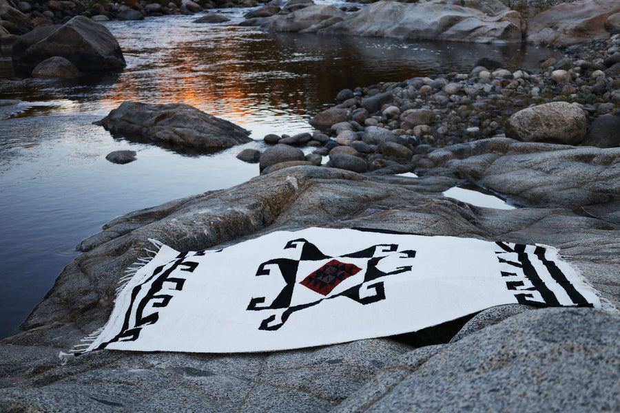 Radiant Spirit (White) // Handwoven Blanket