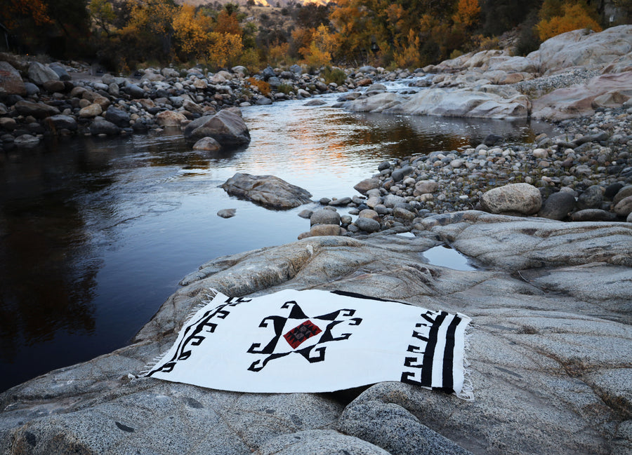 Radiant Spirit (White) // Handwoven Blanket