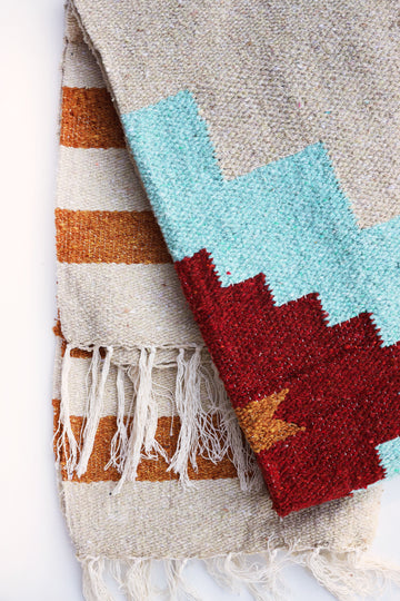Taos Two (Mesa- Aqua) // Handwoven Blanket