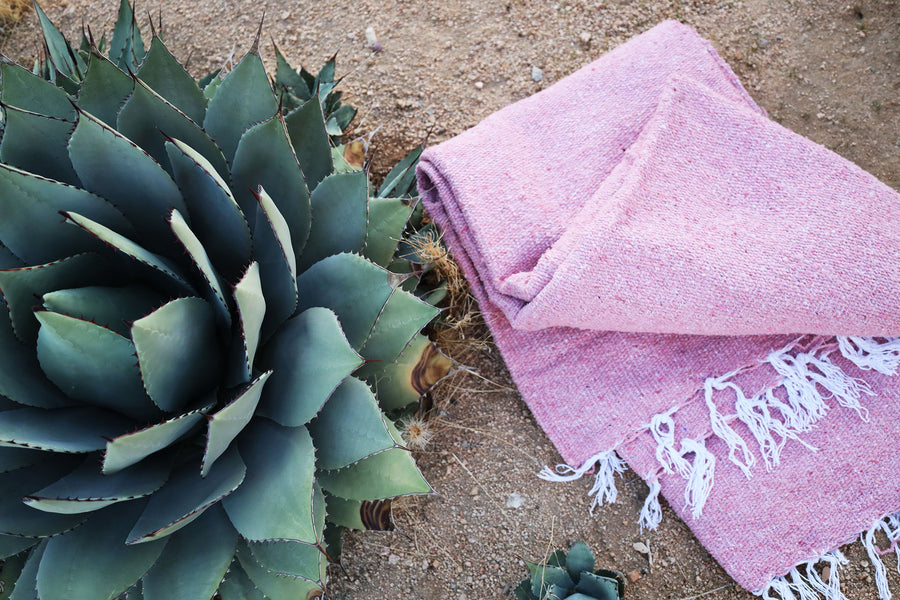 Prickly Pear Pink // Handwoven Blanket