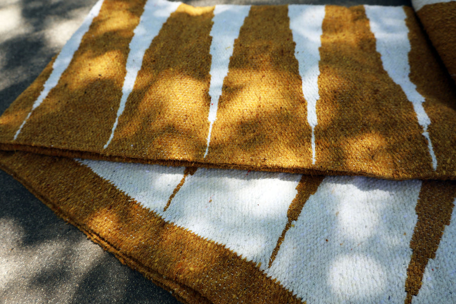 Sahara (Gold x Crema)  // Handwoven Blanket