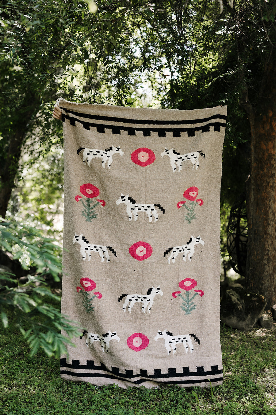 Ponies & Poppies (Dusty PINK Rose)