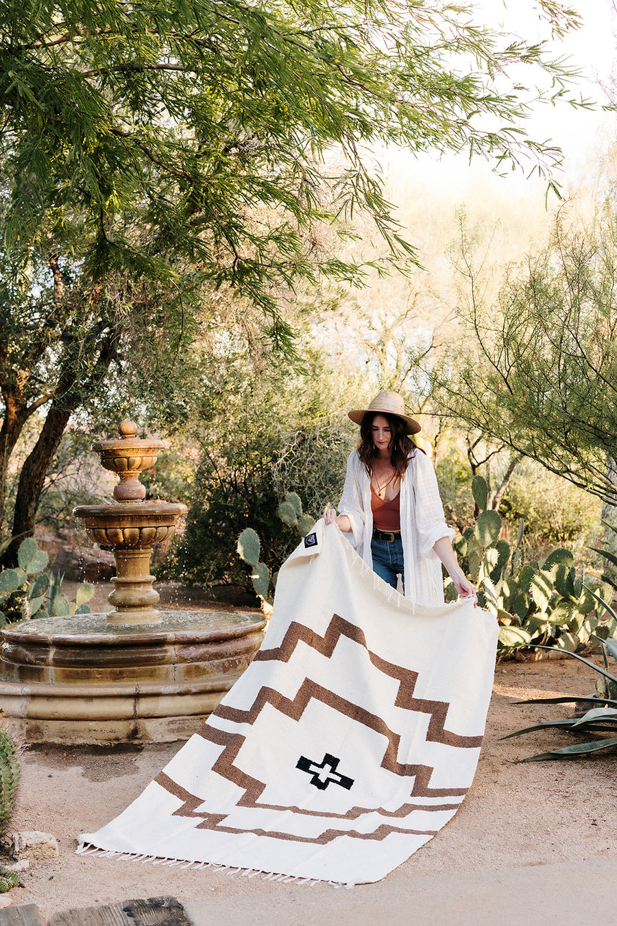 White Sands (Tabaco) // Handwoven Blanket