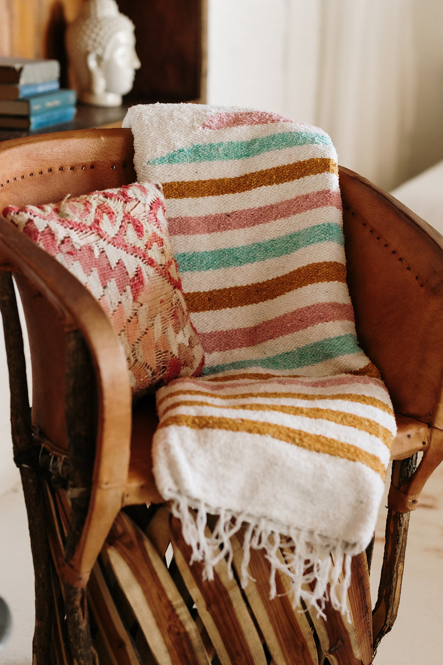 Minted Sunset // Handwoven Blanket