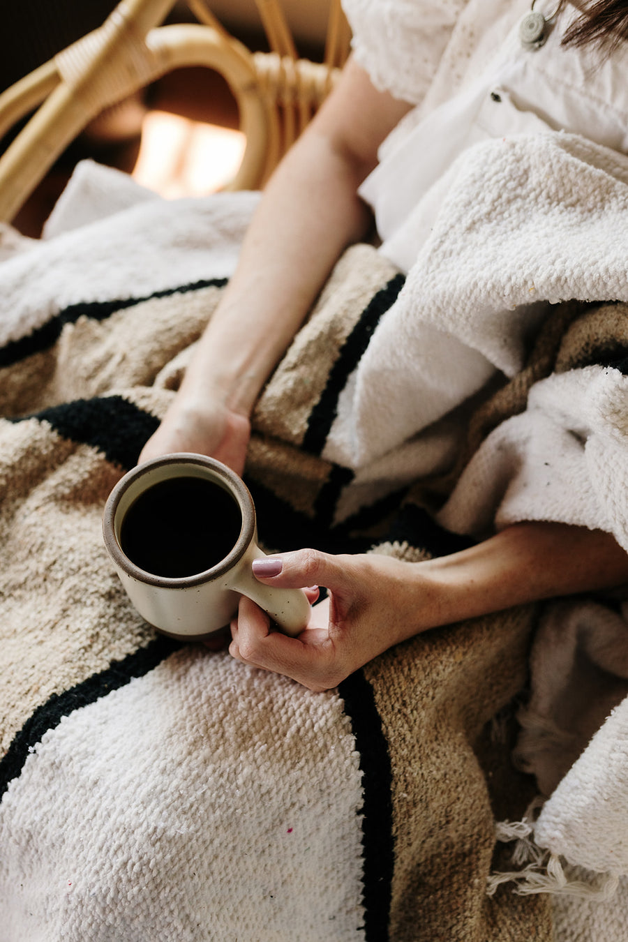 Coffee + Crema // Handwoven Blanket
