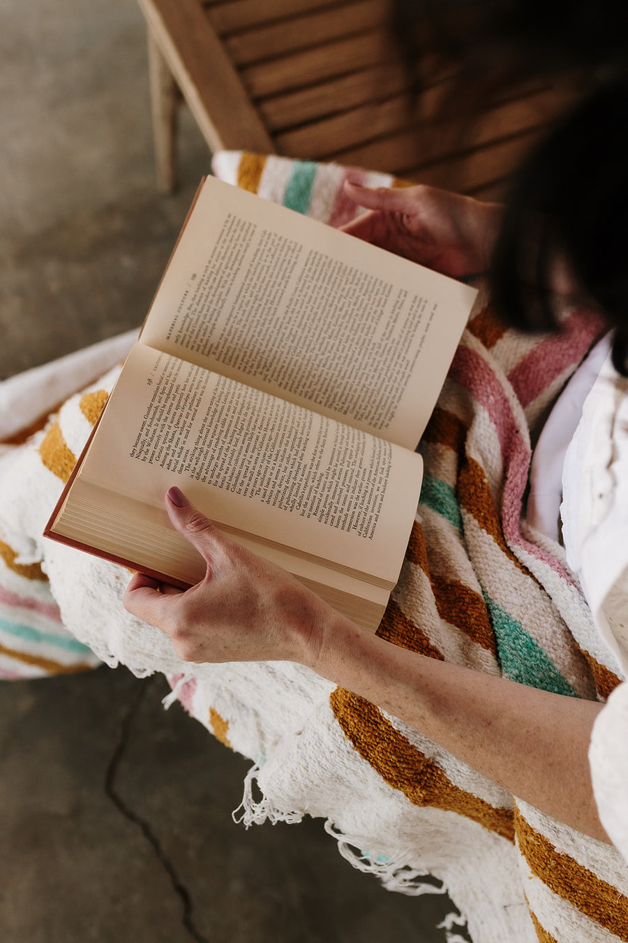 Minted Sunset // Handwoven Blanket