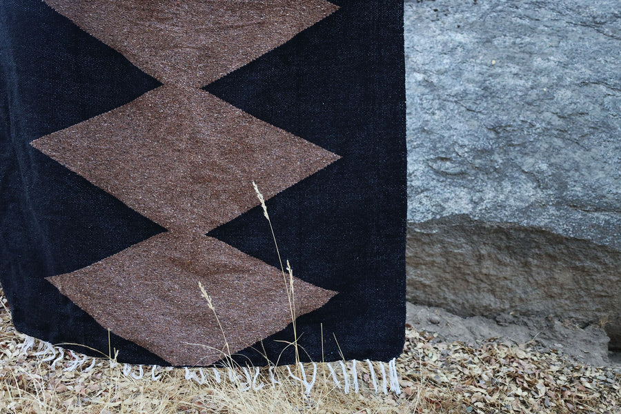 Zion (Black/Coyote) // Handwoven Blanket