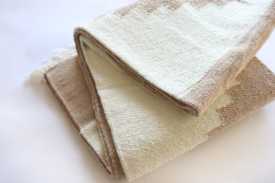 Adobe (Sandstone) XL // Handwoven Blanket