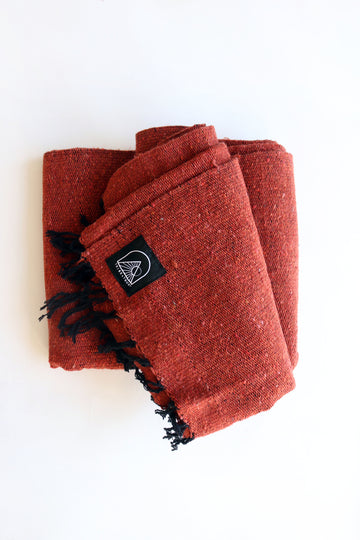 Terracotta Red // Handwoven Blanket