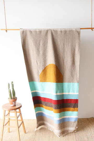 Moonstone Coast // Handwoven Blanket